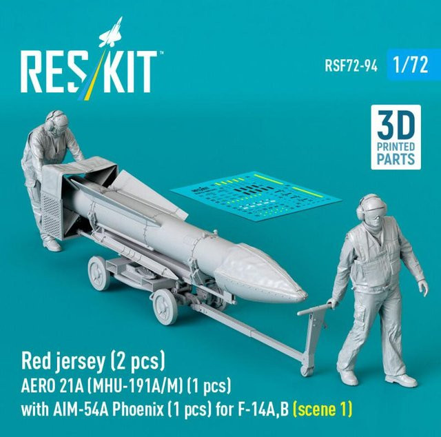 ResKit Models AERO 21A MHU-191A/M mit AIM-54A Phoenix für F-14A,B, Modellbau, 1:72 - Bild 1