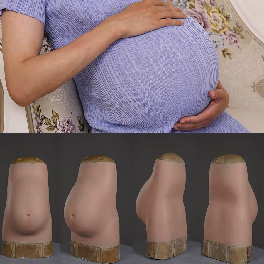 Fake-Silikon-Schwangerschaftsbauch-Modell, Cosplay-Requisiten, 9. Monat - Bild 3