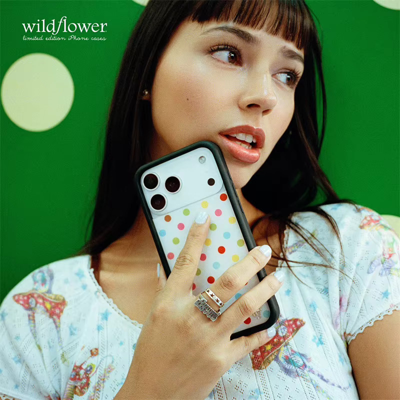 Wildflower Candy Bunte Polka Dot Handyhülle für iPhone 17, 16, 15, 14, 13, 12, Pro Max in Multicolour mit stoßfester 3D-Vollbild-Abdeckung - Bild 3