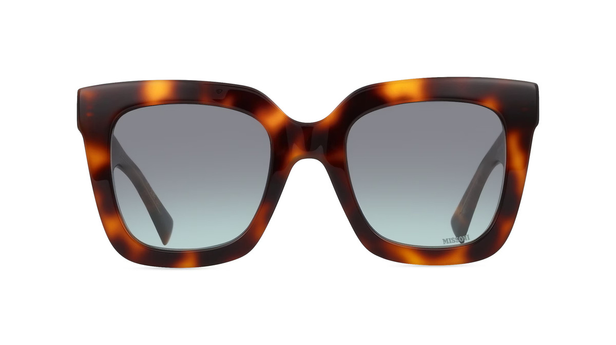 Missoni 0126/S Sonnenbrille, Vollrand, Quadratisch, Acetat, Damen, braun, blue - Bild 1