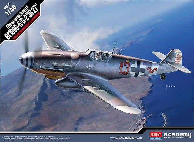 Academy Messerschmitt Bf 109 G-6/G-2 JG 27, Modellbau, 1:48 - Bild 1