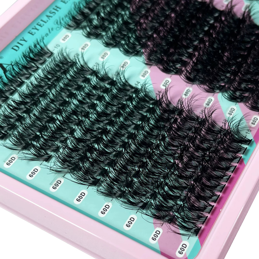 MIOFIA Wimpern-Cluster, Einzelwimpern, natürlich, Unisex - Bild 2
