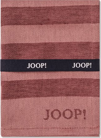 2er Set Geschirrtücher JOOP! CUISINE STRIPES in Rot mit Streifenmuster und Frottee-Anteil - Bild 1