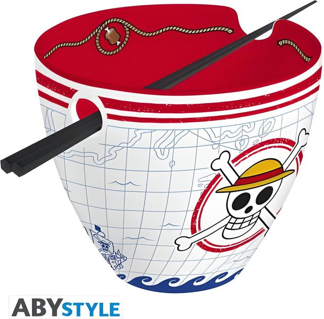 One Piece Ramen Schüssel mit Essstäbchen Monkey D. Luffy von ABYSSE CORP SARL, mehrfarbig - Bild 1