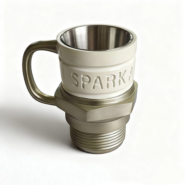 Zündkerzenförmige Kaffeetasse für Mechaniker und Auto-Enthusiasten, hitzebeständiger Becher für Kaffee und Wasser - Bild 1