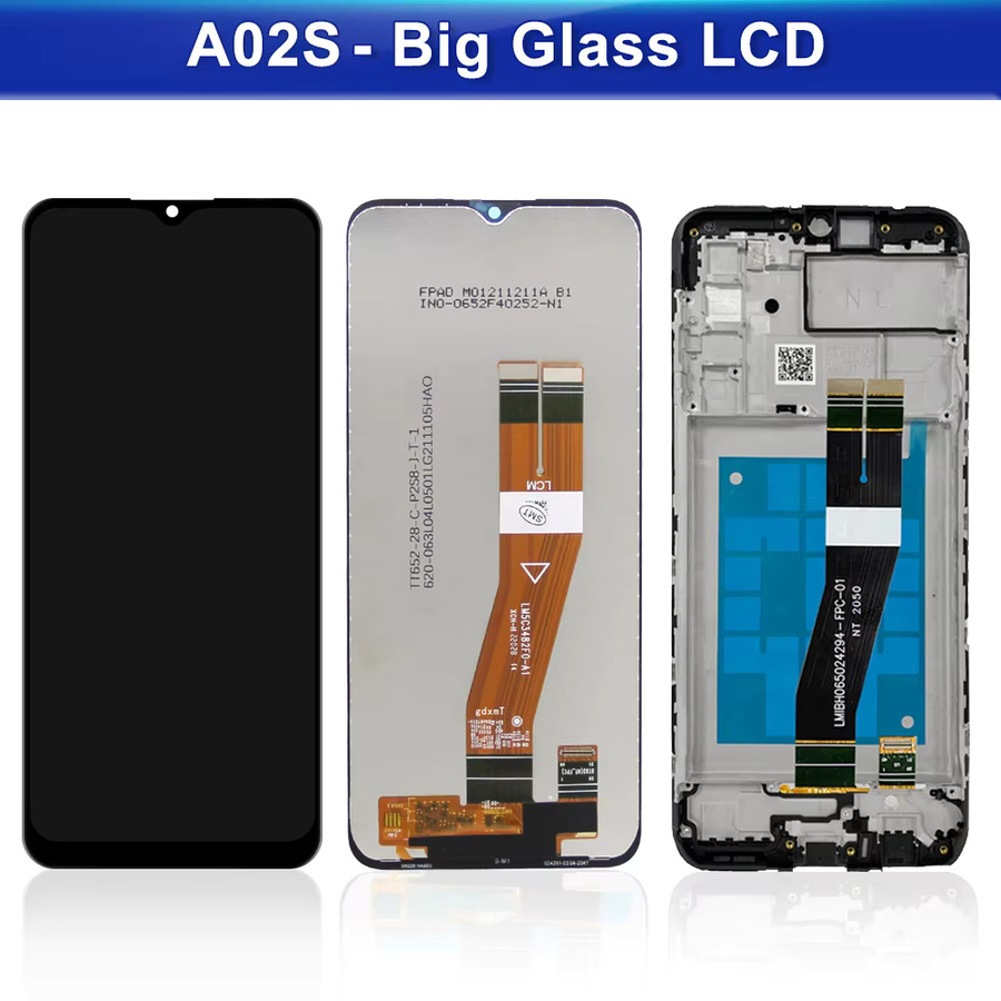 Samsung Galaxy A02s A025 LCD Display mit Rahmen und Touchscreen Digitizer in Schwarz, 6,5 Zoll - Bild 2