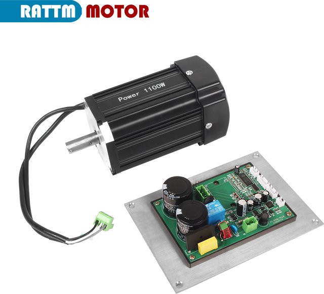 RATTMMOTOR 1100W DC Bürstenloser Spindelmotor mit Control Board für CD-210V MX-210V WM-210V Maschinen - Bild 1