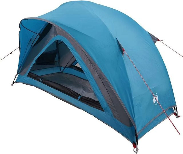 vidaXL Campingzelt für 1 Person in Blau, wasserfest - Bild 1