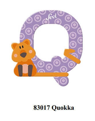 Sevi Holzbuchstabe Buchstabe Q Quokka - Bild 1