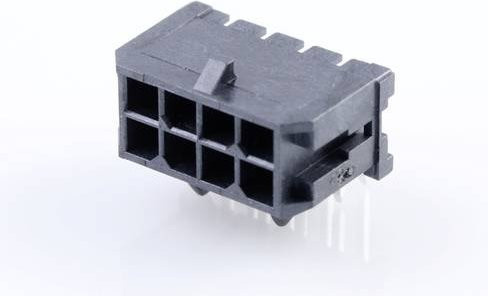 Molex Stiftgehäuse-Platine 430450800 in Schwarz aus Kunststoff - Bild 1