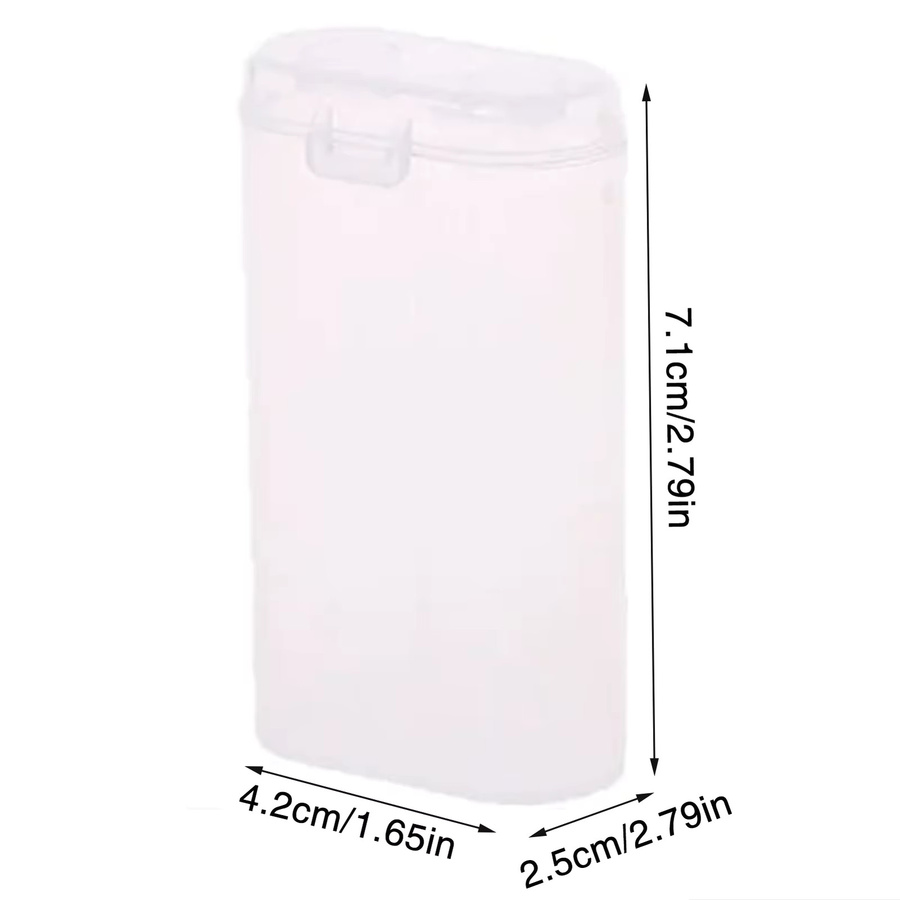 Transparente Batterie-Aufbewahrungsbox von ACRDDK mit 2 Fächern, tragbare und wasserdichte Batterie-Schutzhülle für die Organisation deiner Batterien - Bild 3
