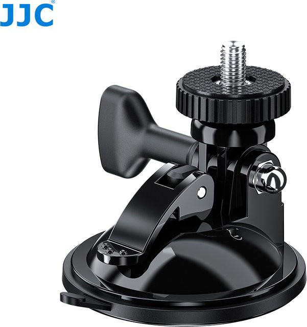 JJC Saugnapfhalterung in Schwarz als Kamerahalterung und Stativadapter für DJI Pocket, Osmo Action und GoPro Hero - Bild 1