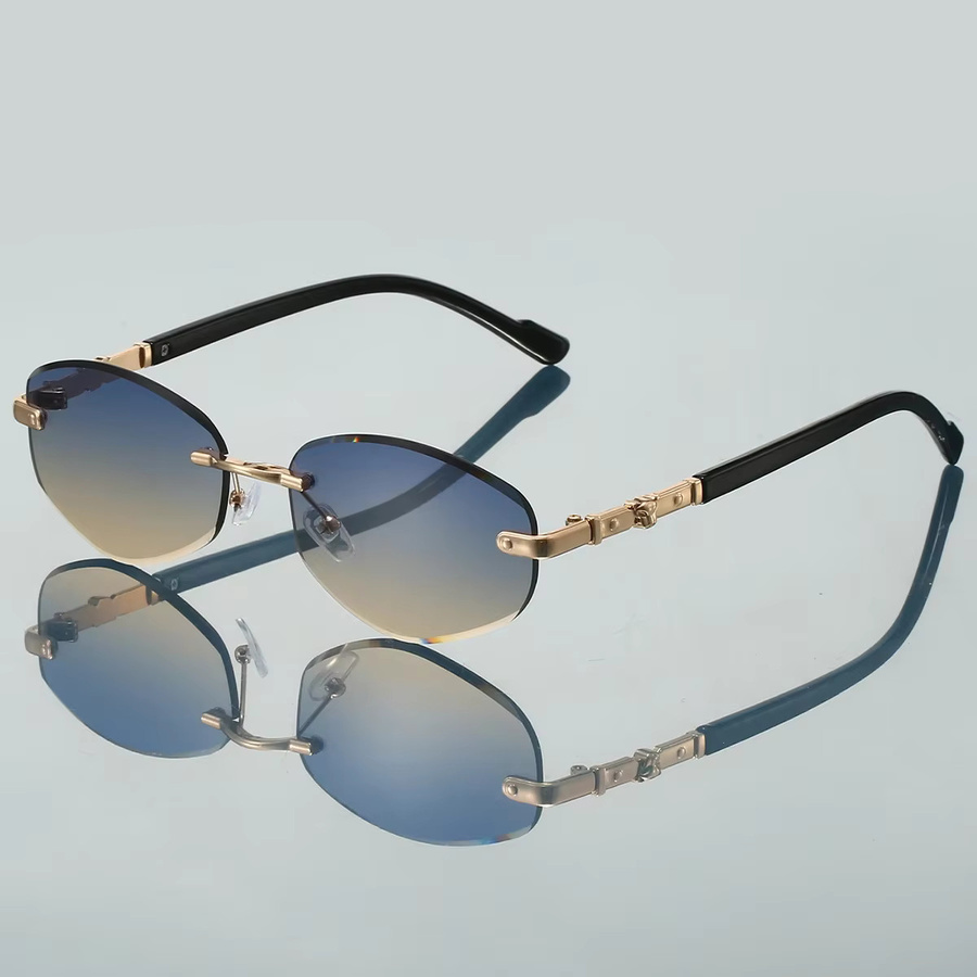 KAMMPT Sonnenbrille, randlos, hexagonal, Metall, Damen - Bild 1