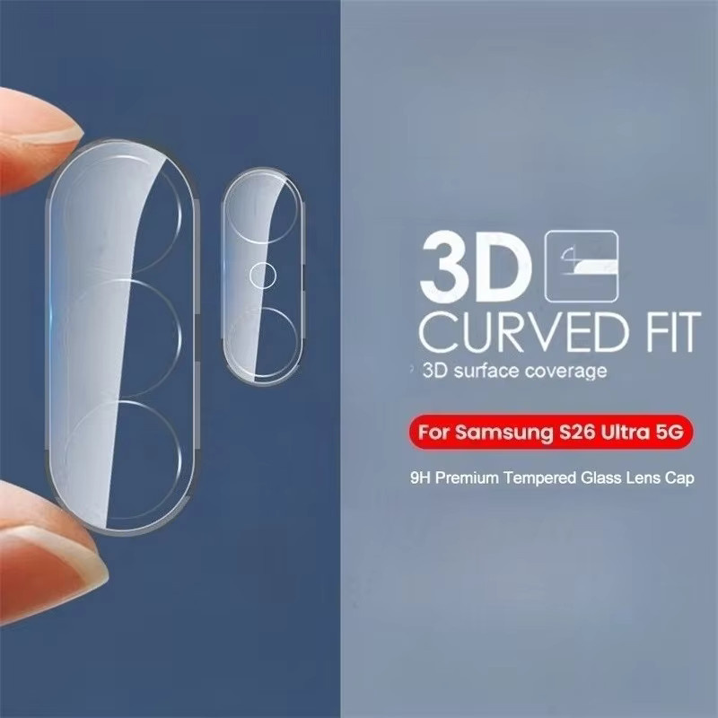 Transparentes 3D-Kameraglas für Samsung Galaxy S26 Ultra 5G und S26 Plus mit 9H Härtegrad als gebogene Objektivfolie - Bild 2