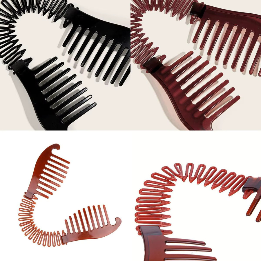 Bananen Kämme für DIY Pferdeschwanz Haarschmuck, Damen - Bild 4