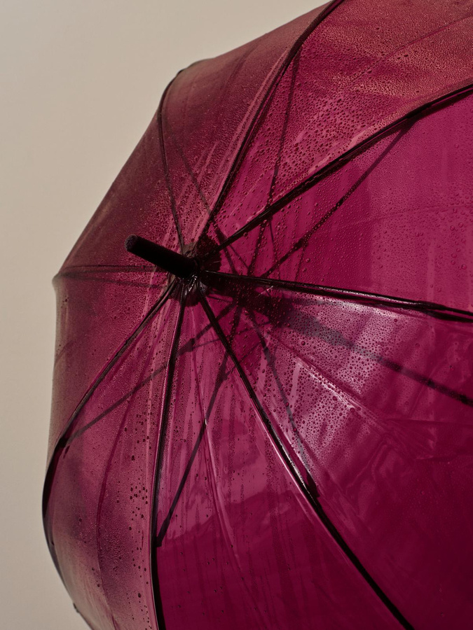 HAY Canopy Regenschirm aus Kunststoff in Schwarz, Rot, Lila oder Transparent - Bild 2