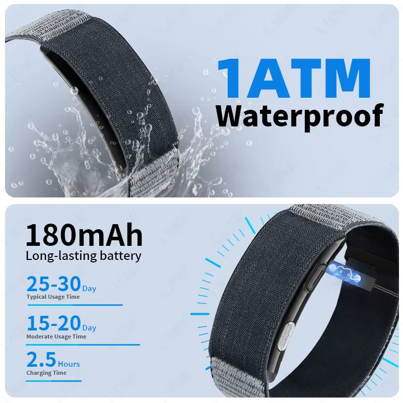 LIGE Smartwatch Fitness Tracker mit EKG, Blutdruck- und Temperaturmessung, wasserdicht, Schwarz - Bild 6