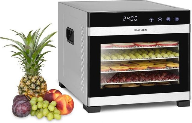 Klarstein Flavour Dry Dörrautomat aus Edelstahl in Silber mit digitalem Display und Thermostat 35 - 75 °C - Bild 1