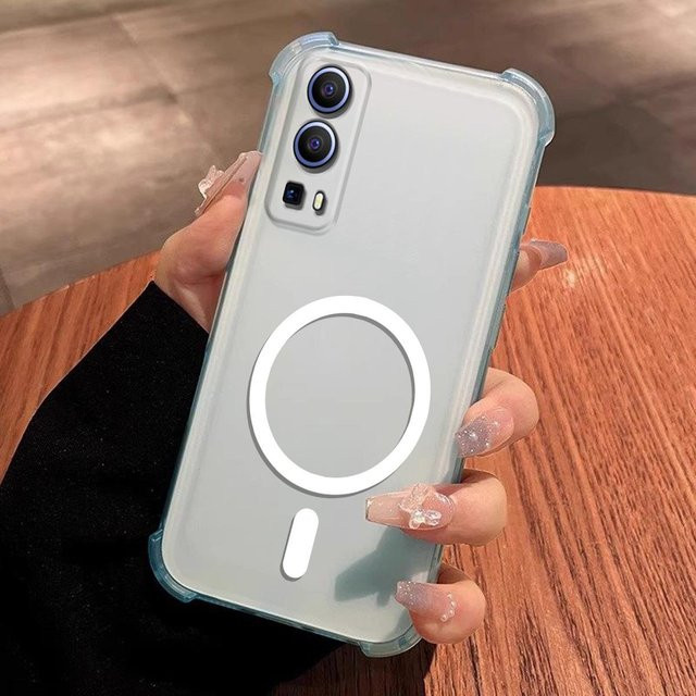 Niedrige Magnetische Handyhülle für Vivo Y72 5G und Vivo Y52 5G in Pastell Matt mit Airbag-Ecken und Stoßfestem Schutz - Bild 1