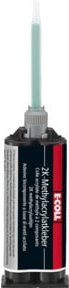 E-COLL 2K-Methylacrylat-Kleber in Doppelkammerkartusche, 50 g, Mehrfarbig - Bild 1