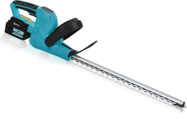 Outsunny Akku-Heckenschere mit bürstenlosem Motor und 2 Akkus, Blau, Schnittlänge: 51 cm - Bild 1