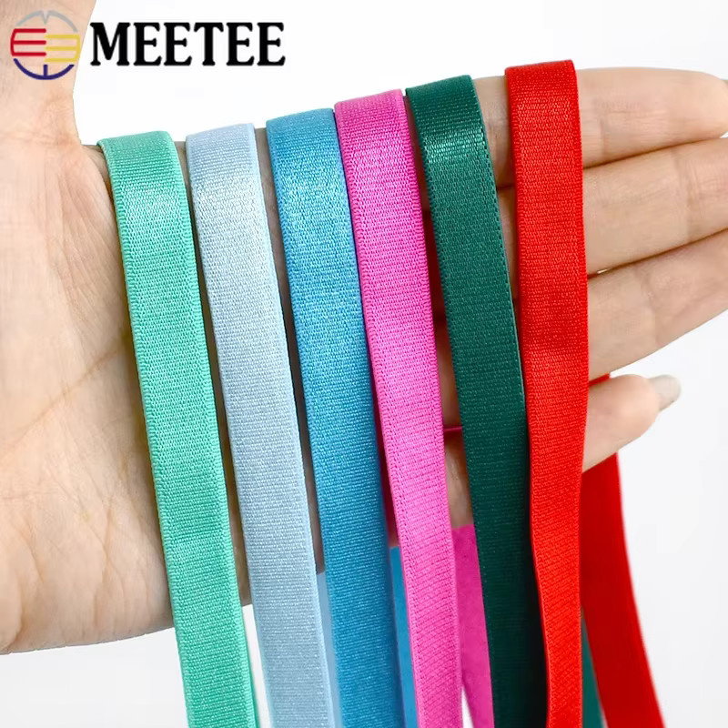 Meetee Nähgummiband aus Nylon für BH-Träger und Unterwäsche, 12 mm Breite, 10 Meter, Multicolour - Bild 5