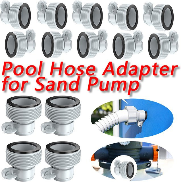 Intex Typ B Schlauchadapter für Poolfilterpumpen, weiß, 1,25 Zoll auf 1,5 Zoll - Bild 1