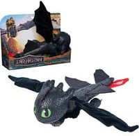 Spin Master Drachenzähmen leicht gemacht Ohnezahn Plüsch-Spielfigur, Schwarz - Bild 1