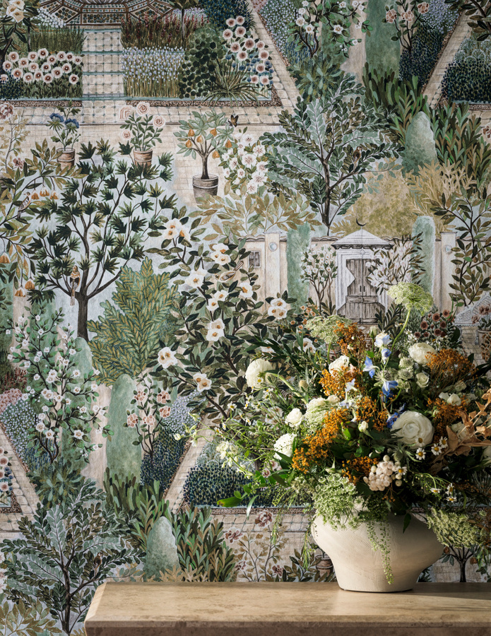 Sanderson Wandtapete Sanctuary Mural Garden mit floralem Naturmotiv in Multicolour, Non-Woven - Bild 2