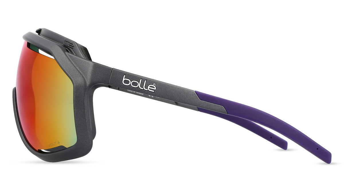 Bollé CHRONOSHIELD Sonnenbrille, Vollrand, Unisex, grau, Kunststoff - Bild 2