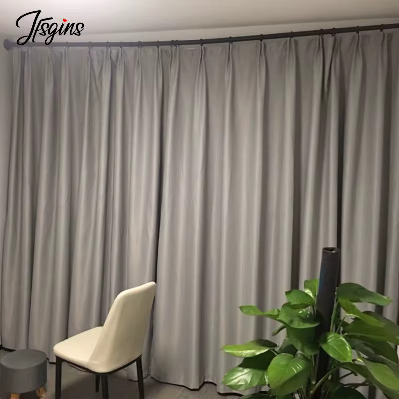 JFSGINS Blackout Vorhang Grau Modern Einfarbig mit 85% Verdunkelung Breite: 125 cm, Höhe: 60 cm - Bild 5