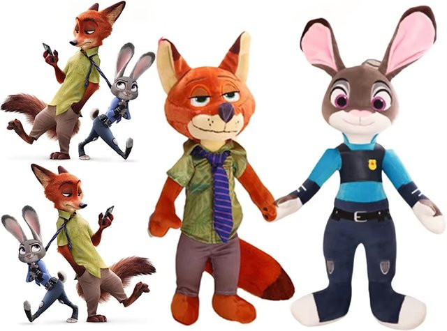 TOPTOY Disney Nick Wilde Judy Hopps Spielzeugpuppe, 40-50 cm - Bild 1