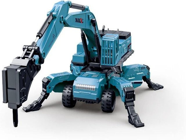 LKW Modell Bagger Traktor Schiebespielzeug, 1:50, Druckguss, ab 3 Jahre - Bild 1