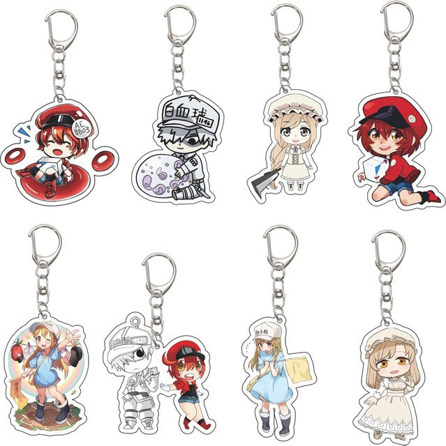 Bandai Schlüsselanhänger Anime Cells at Work!, Acryl, Unisex, 55 mm - Bild 1