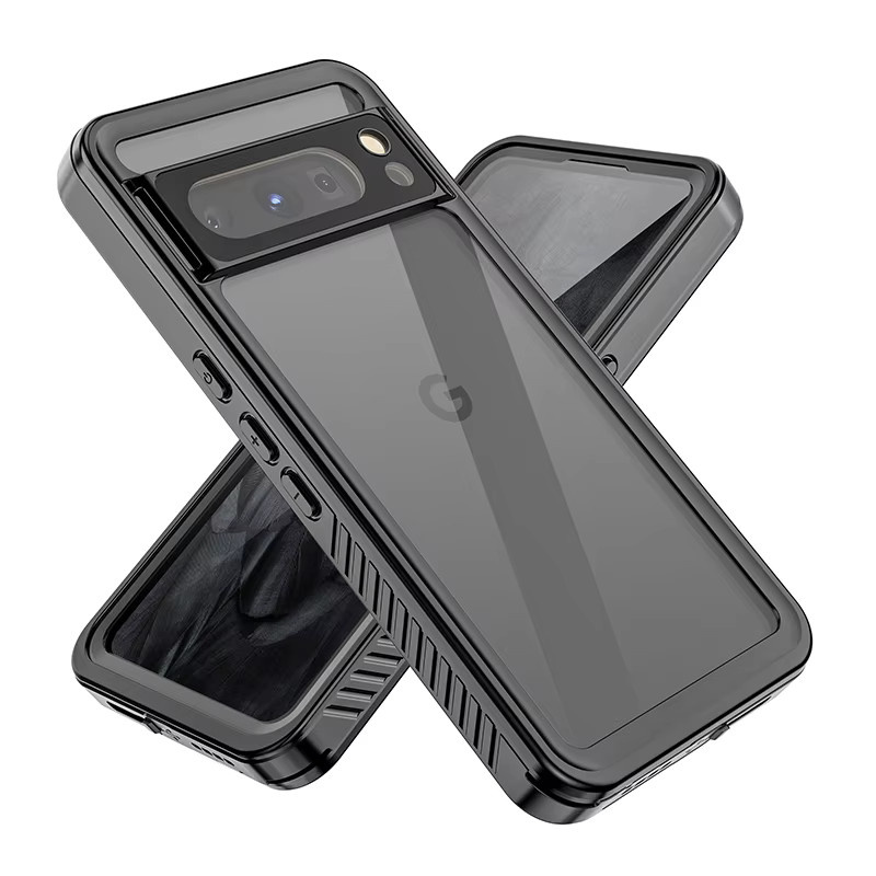 IP68 wasserdichte Outdoor-Handyhülle mit Hängeseil für Google Pixel 8 Pro in Schwarz - Bild 2