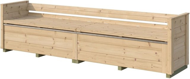 Weka Sitztruhe Killarney für den Garten in Natur mit 235 cm Breite - Bild 1