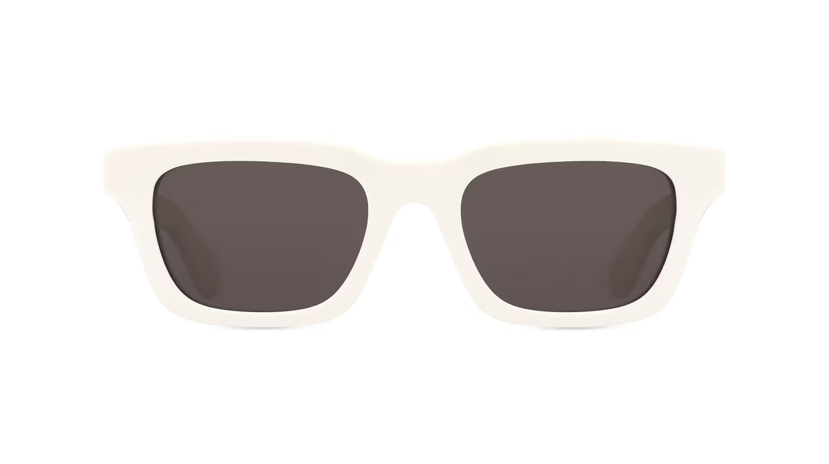 Alexander McQueen AM0392S Sonnenbrille, Vollrand, Quadratisch, Kunststoff, Weiß, Grau, Herren - Bild 1