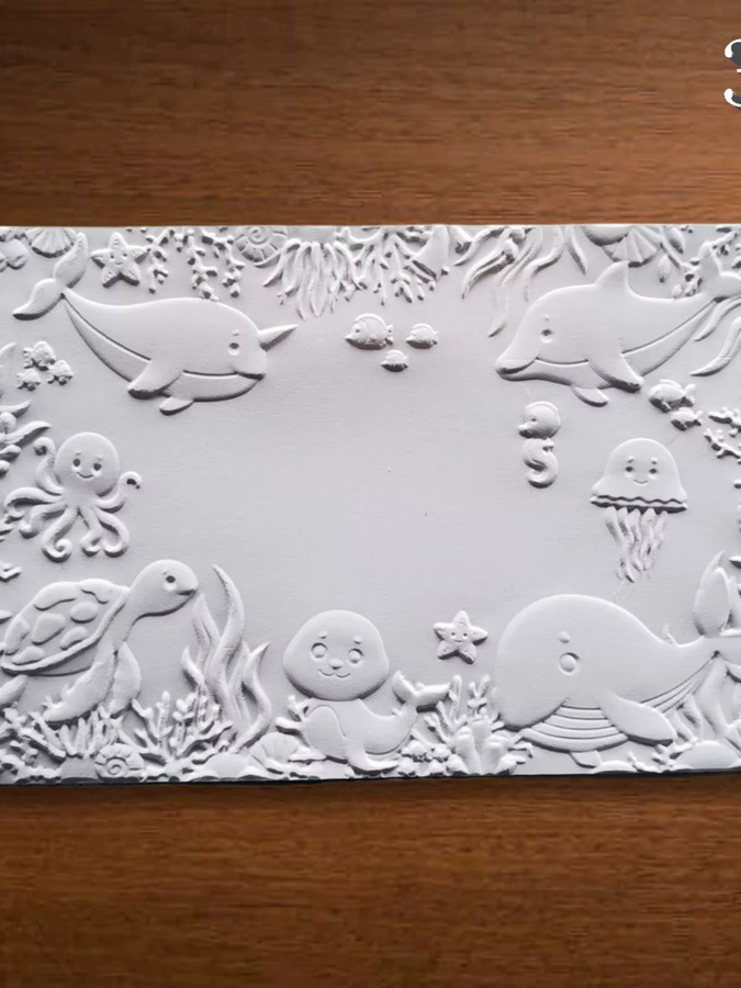 Stilvolle 3D-Reliefmappe im Design einer Tiefseeelfen-Enzyklopädie - Bild 4