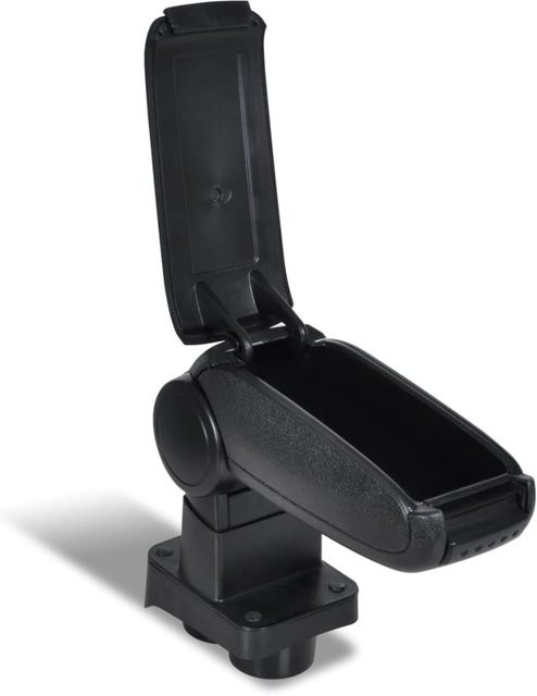 vidaXL Verstellbare Armlehne mit Staufach für VW Polo IV 9N (2001-2005), Schwarz - Bild 1
