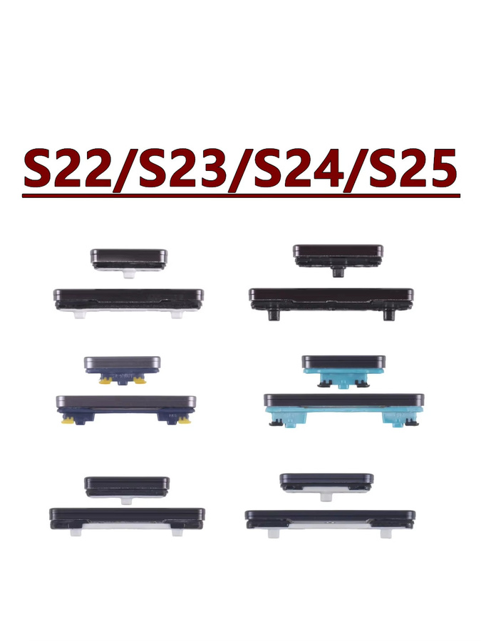 Samsung Power Volume Seitentasten Ersatzteile in Schwarz für Galaxy S22 S23 S24 S25 Ultra S23FE S24FE S22+ S23+ S24+ S25+ - Bild 2