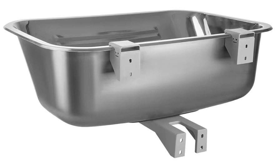 Kuchinox Mehrzweckspüle aus Edelstahl in Silber, 1 Kammer, tief, mit Siphon, B/T/H: 65 x 45 x 22 cm - Bild 2