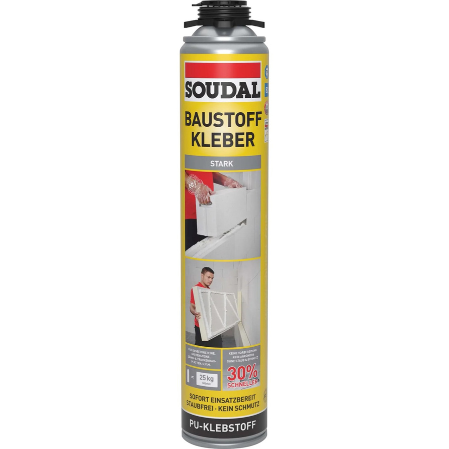 Soudal Baustoffkleber B2 Polyurethan in Beige 750 ml - Bild 2