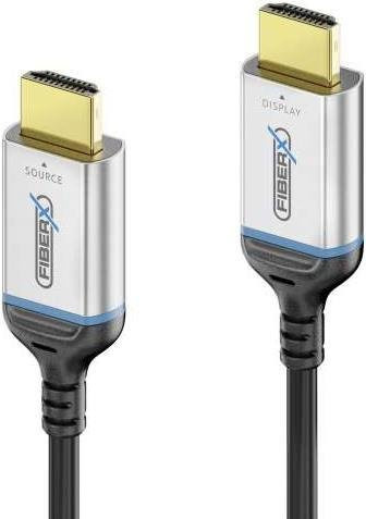 FIBERX FX-I380-005 HDMI 8K Glasfaser Verbindungskabel HDMI v2.1 48Gbps Schwarz, Länge: 5 m - Bild 1