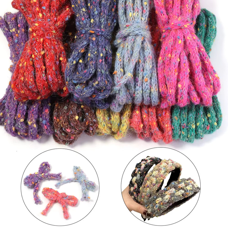 louleur Schnur, Wolle, bunt, 10 mm, 5 Yards - Bild 2