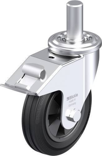 Blickle LEZ-VPP 150G-27-FI Stahlblech-Lenkrolle in Silber, Rad-Durchmesser: 150 mm, Tragfähigkeit: 135 kg - Bild 1