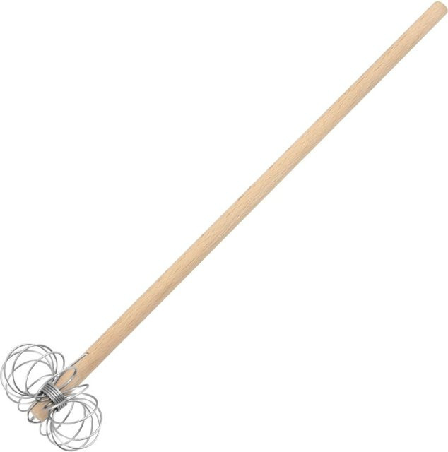 Fackelmann Quirl Eco aus FSC-zertifizierter Buche und Edelstahl, Höhe: 33 cm - Bild 1