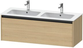 Duravit Waschtischunterschrank Ketho.2 Wandhängend mit 1 Auszug in Eiche Natur, B/T/H: 128 x 44 x 44 cm - Bild 1