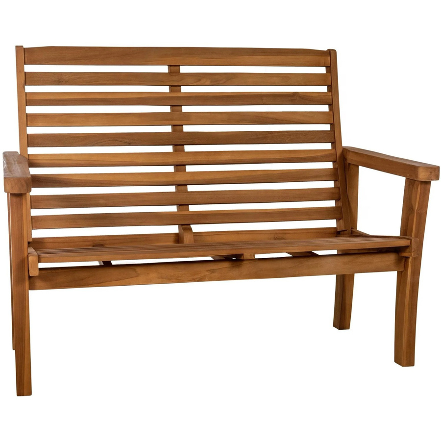 CLP Teakbank Nicosia mit Liegefunktion in Teak/Braun, Breite: 150 cm, Höhe: 78 cm, Tiefe: 111 cm - Bild 2