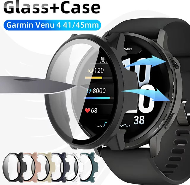 Garmin Uhrenzubehör, Glas und Hülle, Schwarz, Unisex - Bild 1