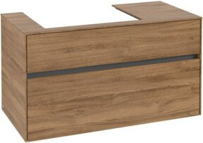 Villeroy & Boch Waschtischunterschrank Collaro in Kansas Oak, Braun, B/H/T: 100 x 54,8 x 50 cm - Bild 1